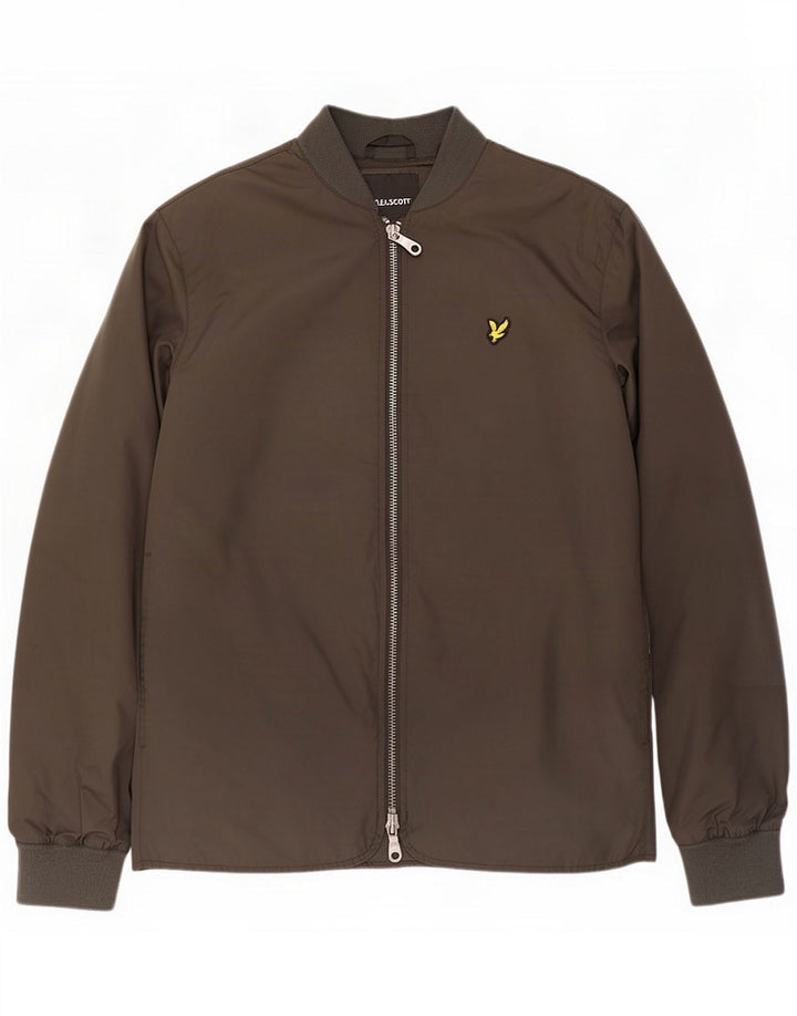 Lyle & Scott Bomber da uomo UK 40 Large Grigio Poliestere