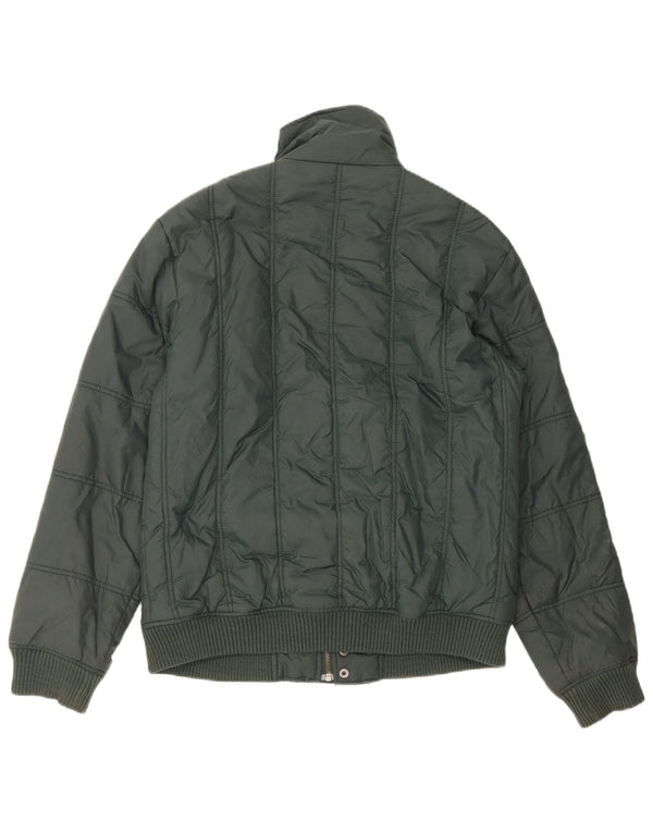 Giacca imbottita da uomo Zara UK 40 grande nylon verde