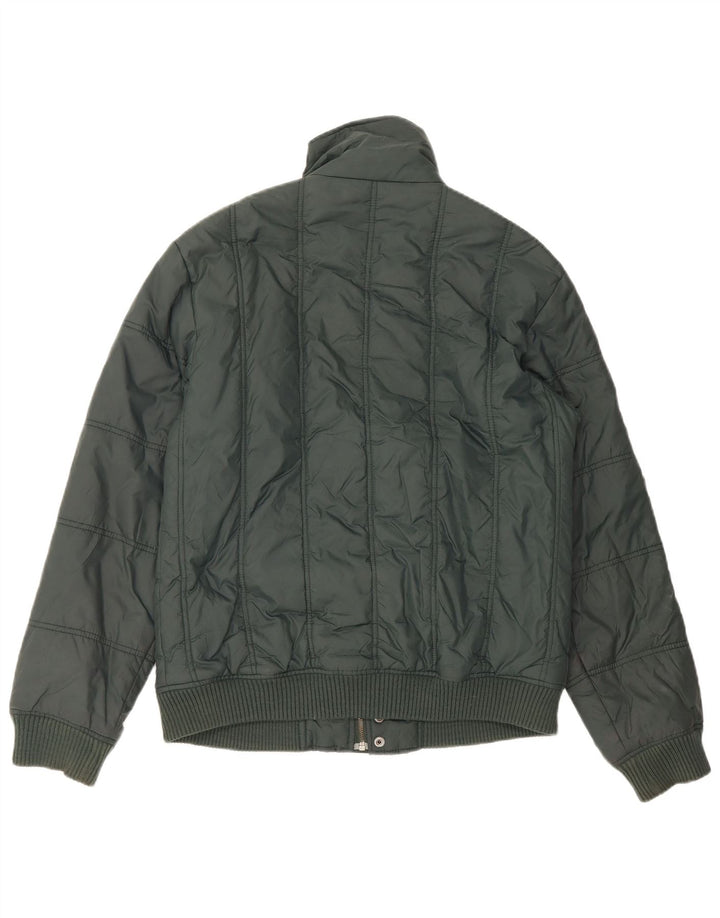 Giacca imbottita da uomo Zara UK 40 grande nylon verde