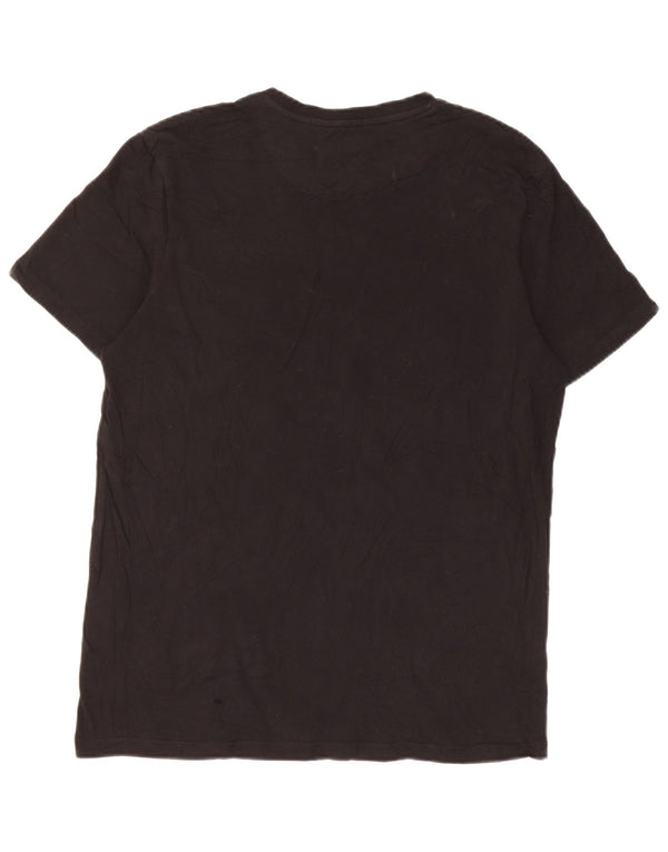 T-shirt da uomo Lyle & Scott Top in cotone nero medio