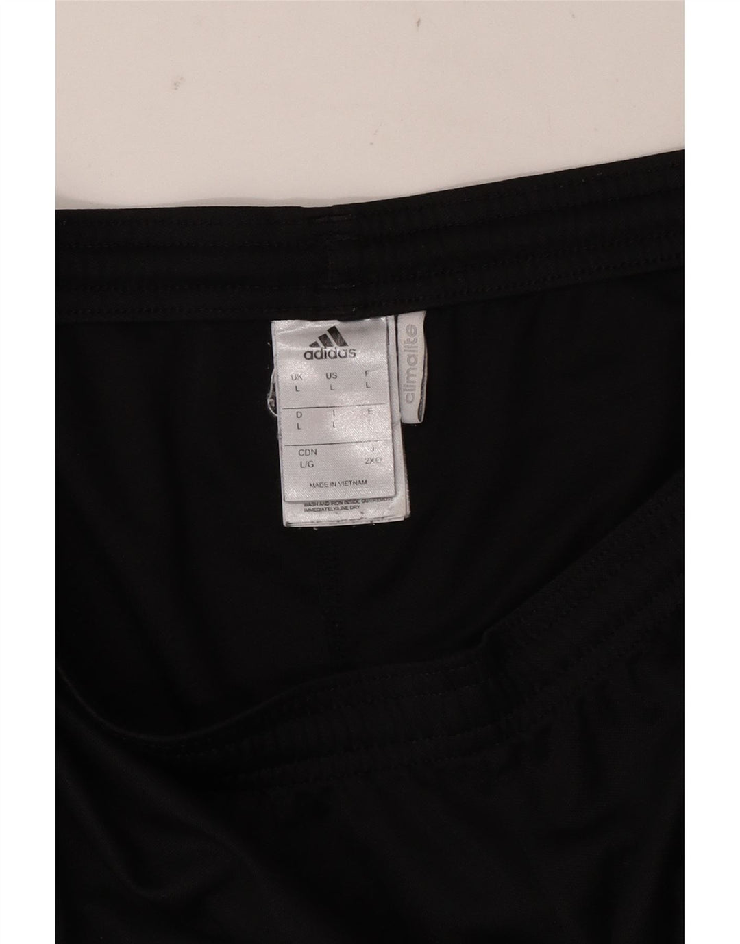 Pantaloncini sportivi ADIDAS Climalite da uomo grandi in poliestere nero