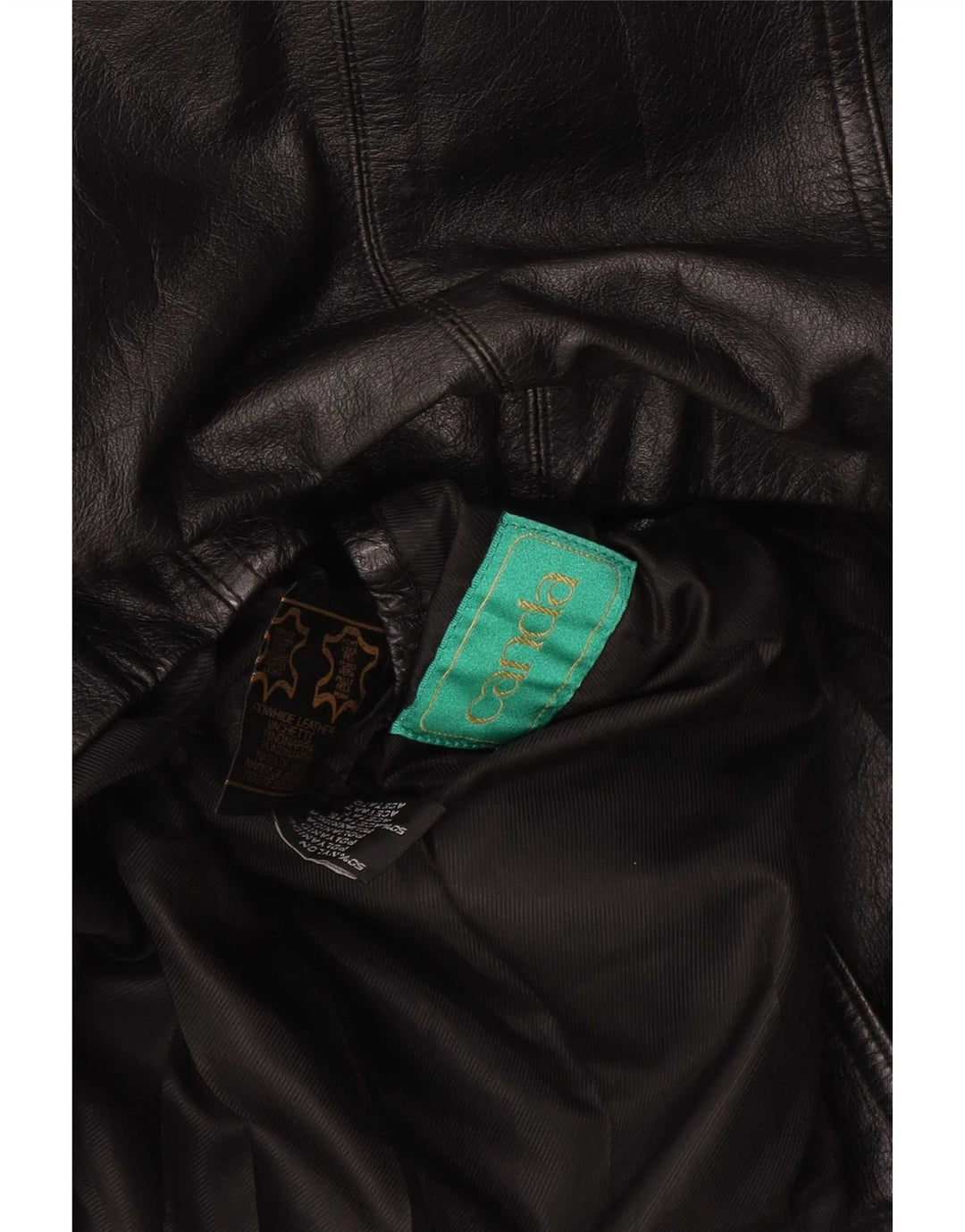 Canda Mens Oversized Leather Coat UK 18 XL Black