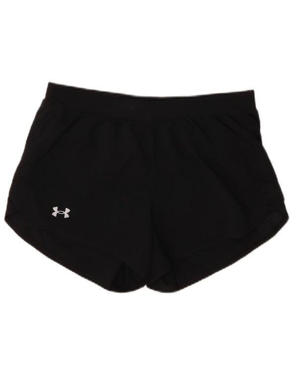 Pantaloncini sportivi Under Armour da donna vestibilità ampia UK 14 poliestere nero medio