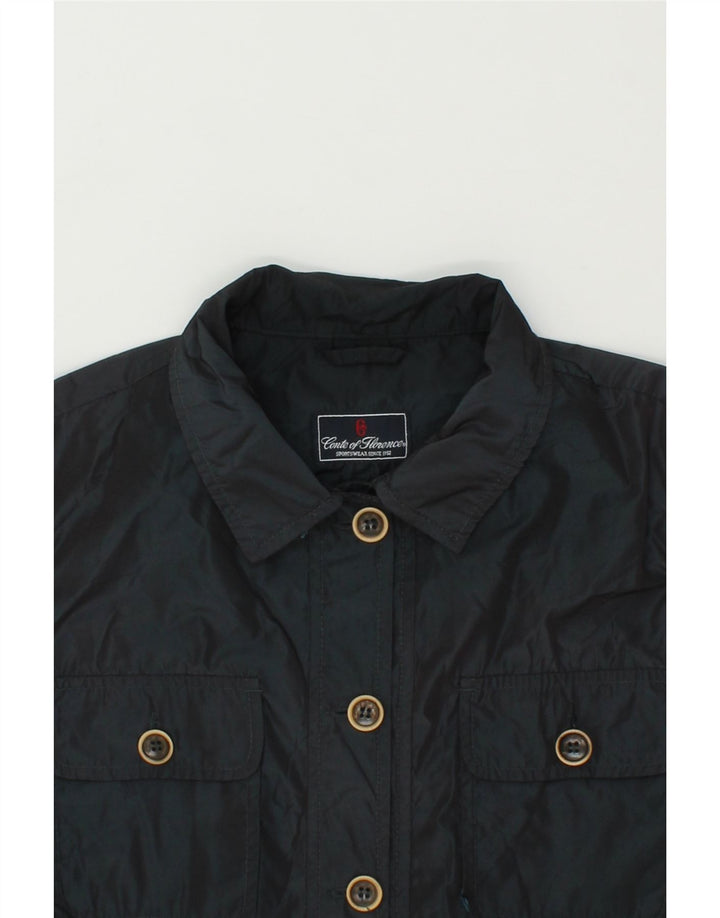 CONTE OF FLORENCE Womens Utility Jacket IT 50 XL Navy Blue Vintage Conte of Florence and Second-Hand Conte of Florence from Messina Hembry 