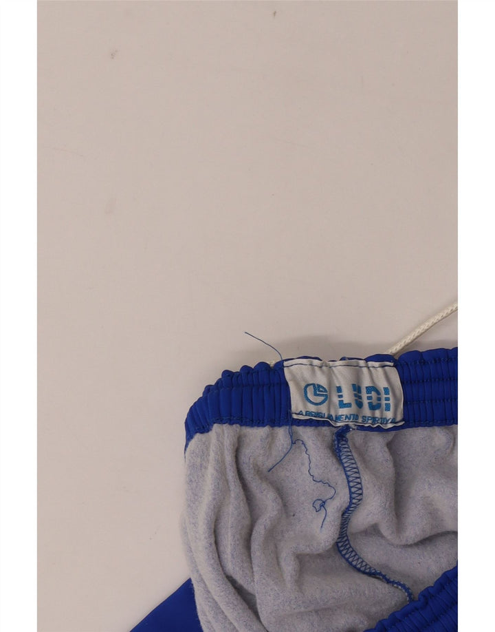 Pantaloni da tuta vintage da uomo blu medio