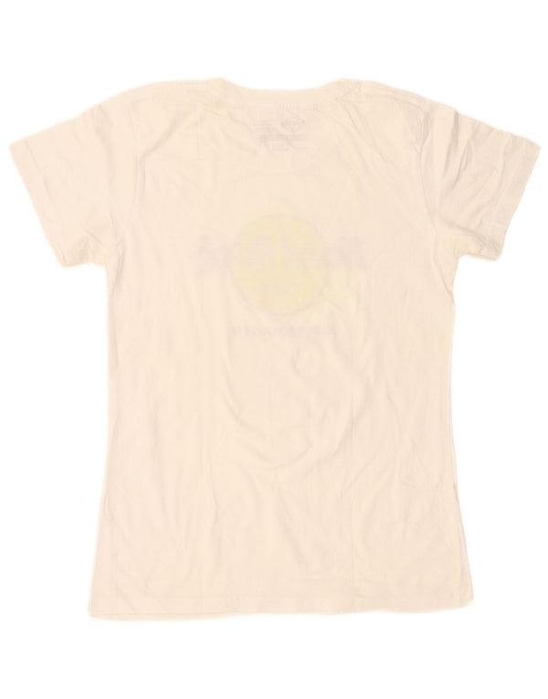 T-shirt grafica da donna Hard Rock Cafe Copenhagen Top UK 12 Medium White