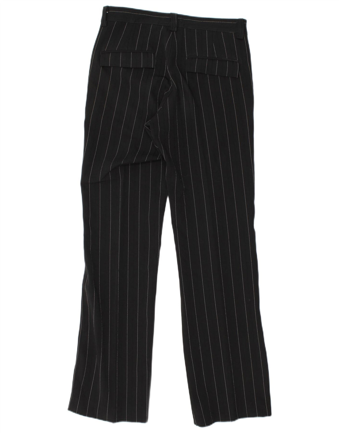 Pantaloni chino dritti da donna VINTAGE IT 44 medi W30 L32 a righe nere