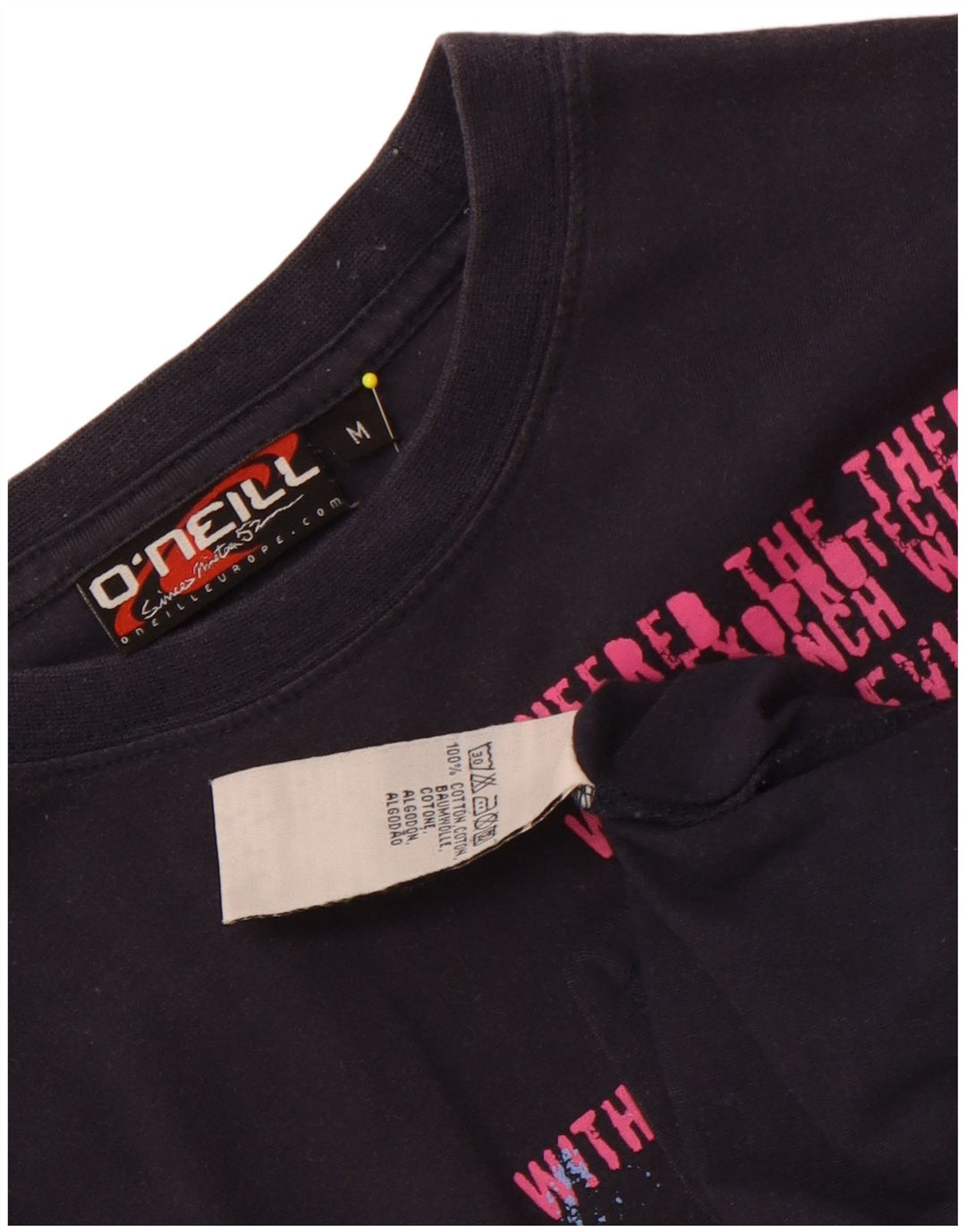 T-shirt grafica da uomo O'Neill Top in cotone blu navy medio