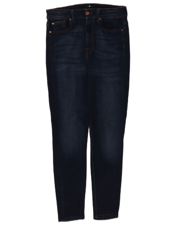 Jeans skinny da donna 7 For All Mankind W32 L28 cotone blu navy