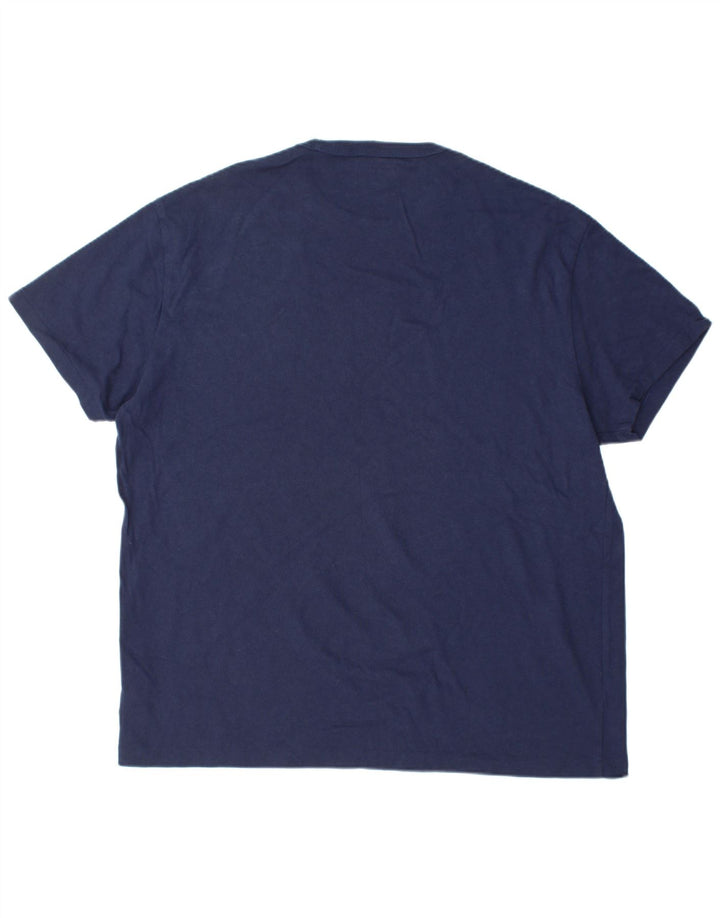POLO RALPH LAUREN T-shirt da uomo dalla vestibilità classica Top XL in cotone blu navy