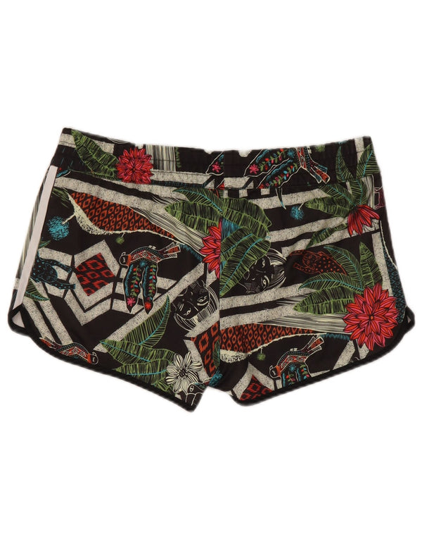 Pantaloncini sportivi Adidas Passaredo da donna UK 14 Medium multicolore floreale