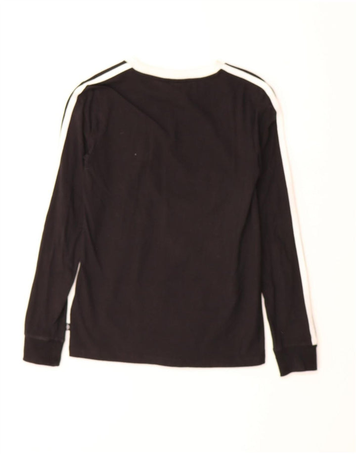 ADIDAS Womens Top Long Sleeve UK 8 Small  Black Cotton Vintage Adidas and Second-Hand Adidas from Messina Hembry 