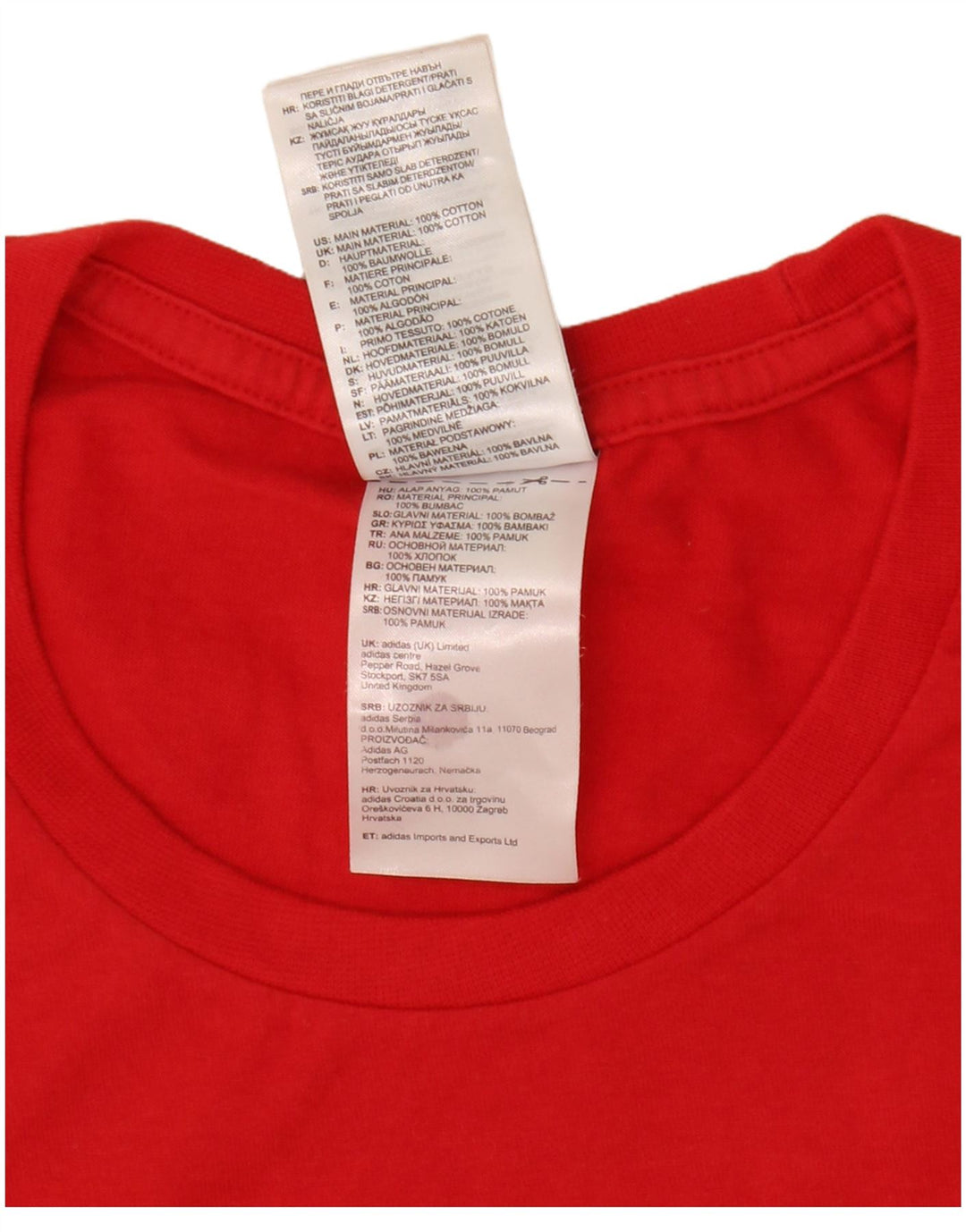 Maglietta grafica da uomo Adidas Top rossa media