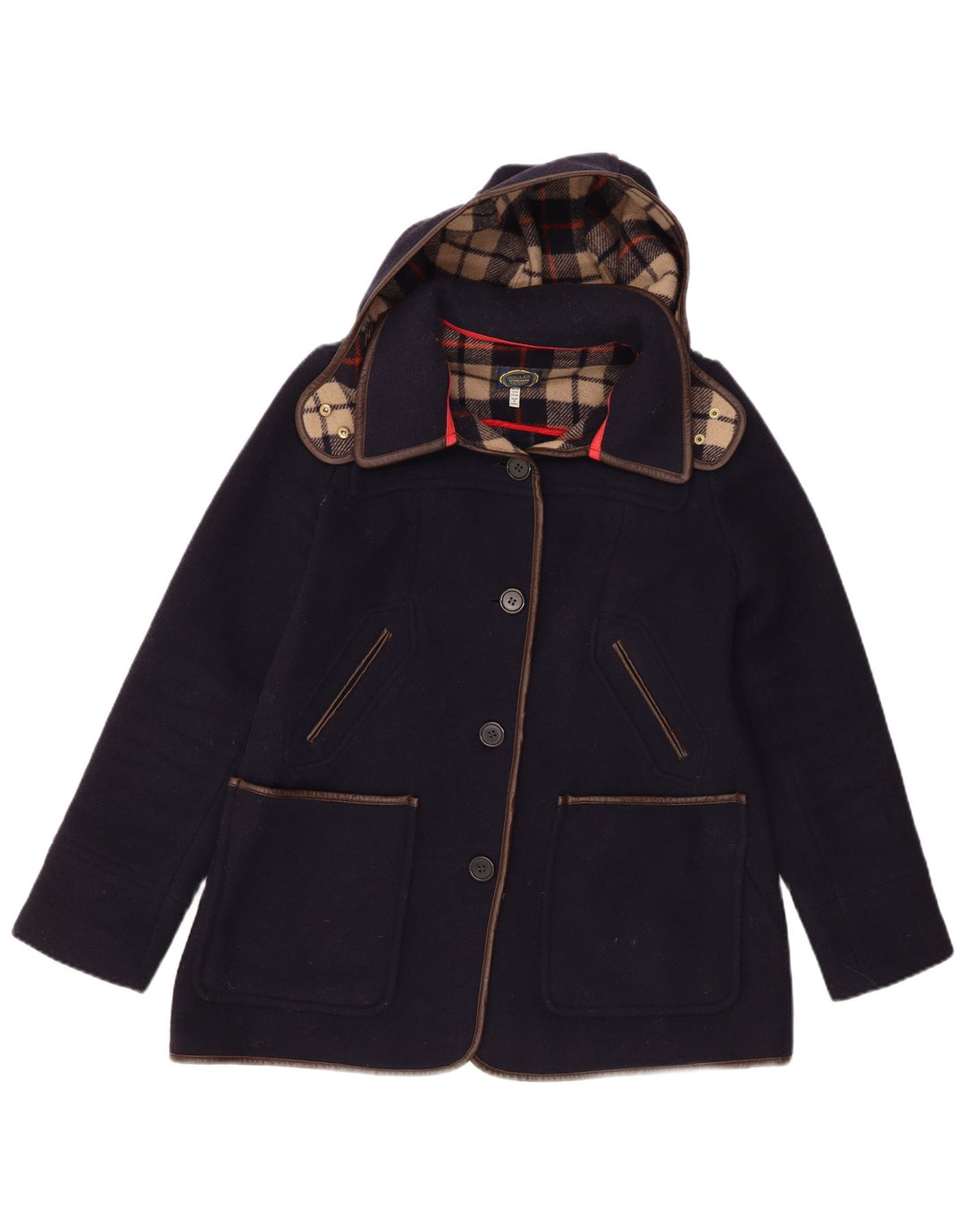 Soprabito con cappuccio da donna Joules UK 12 medio blu navy in poliestere