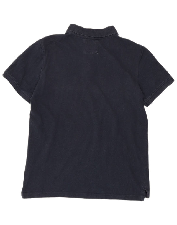 CREW CLOTHING Polo da uomo in cotone blu navy medio