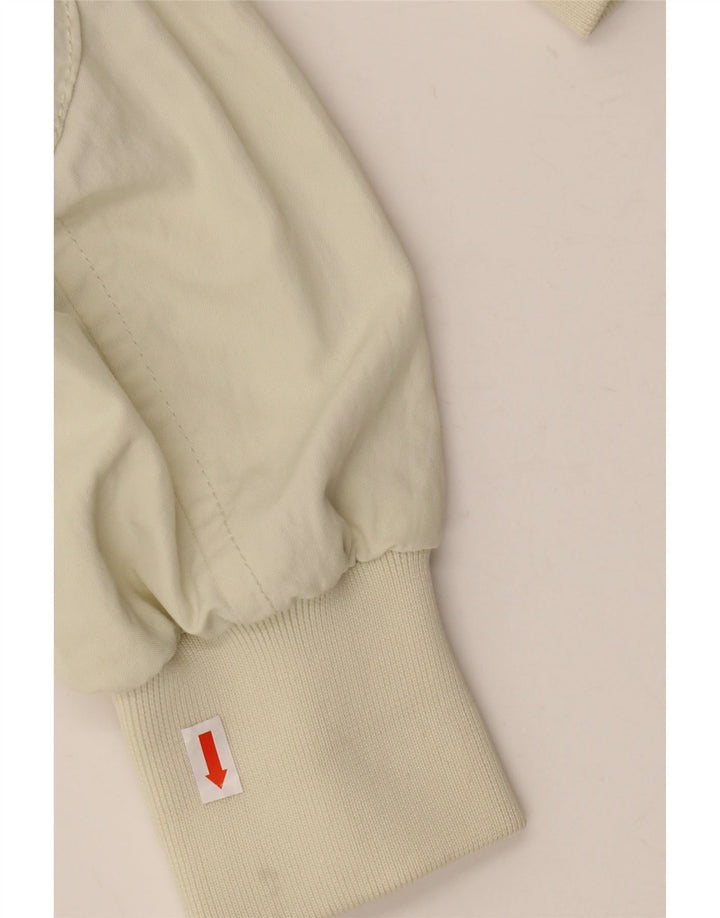 PEUTEREY Giubbotto bomber da uomo UK 40 Large in nylon bianco sporco