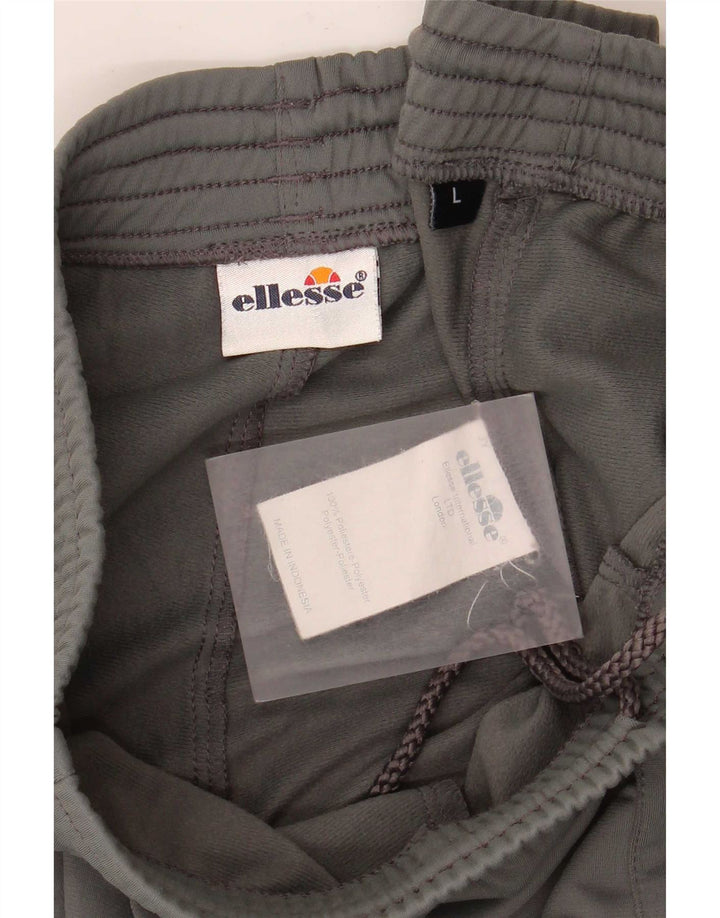 Pantaloni da tuta da uomo Ellesse grandi in poliestere grigio