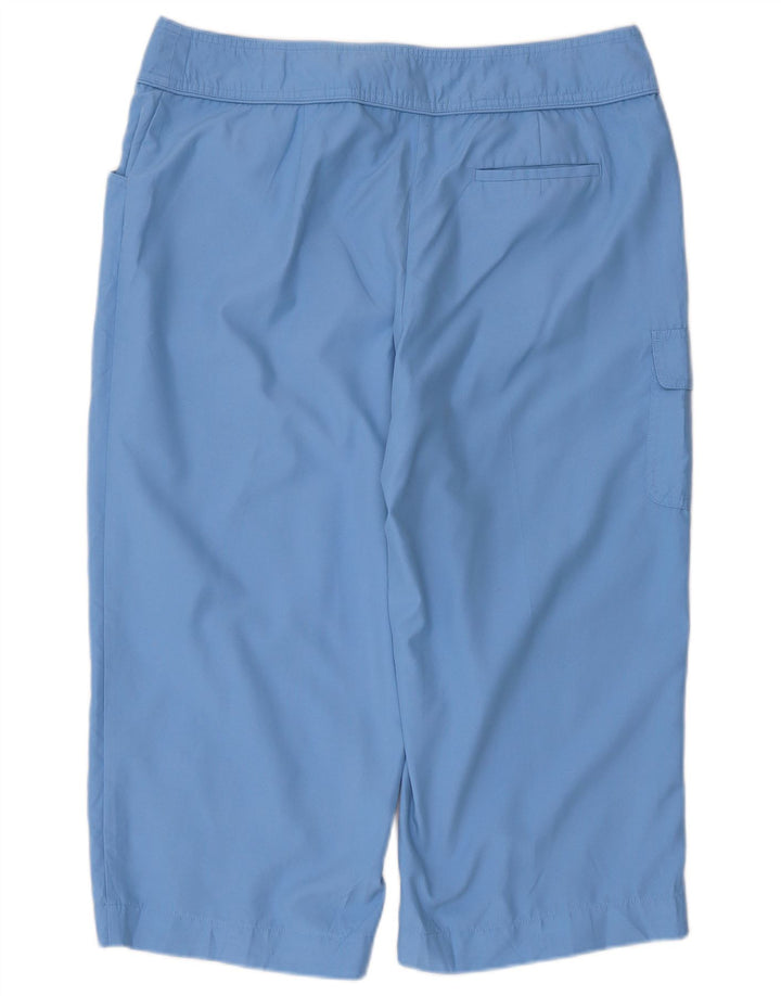 Pantaloni Capri da donna Izod US 12 Large W34 L21 poliestere blu