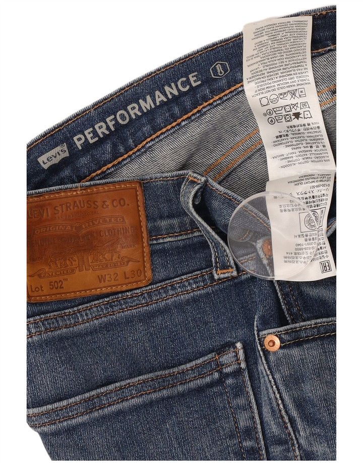 Levi's Uomo 502 Jeans affusolati W32 L30 Cotone blu