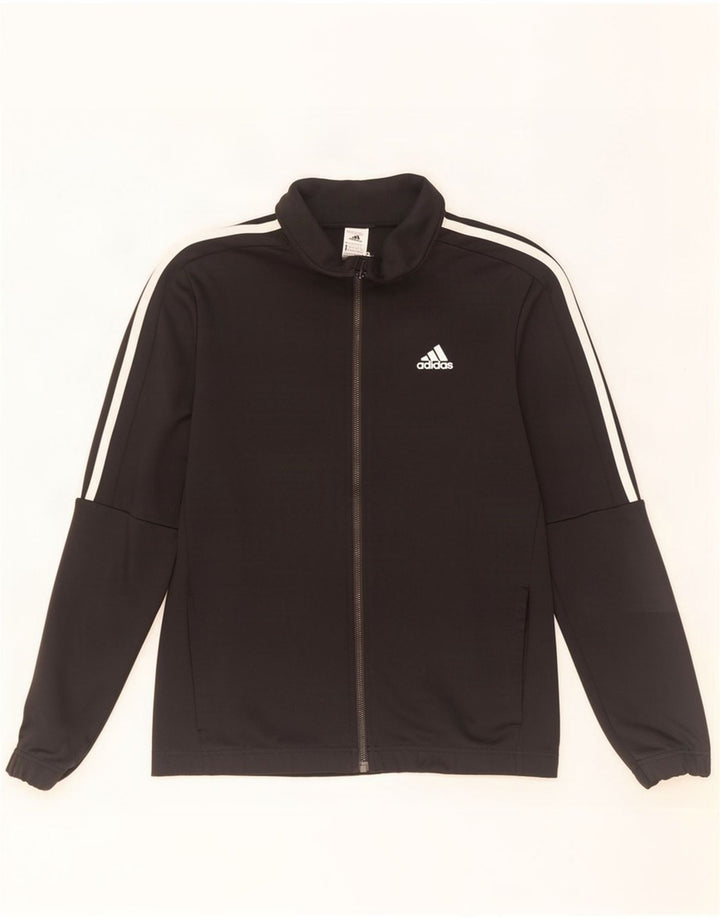 Giacca da tuta da uomo Adidas UK 38/40 Medium Nero Poliestere