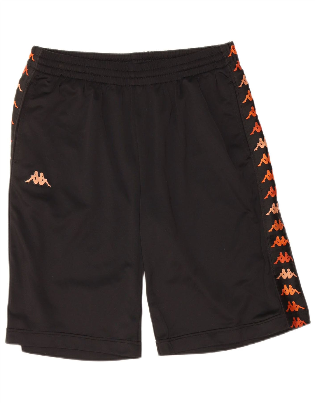 KAPPA Mens Graphic Sport Shorts Large  Black Polyester