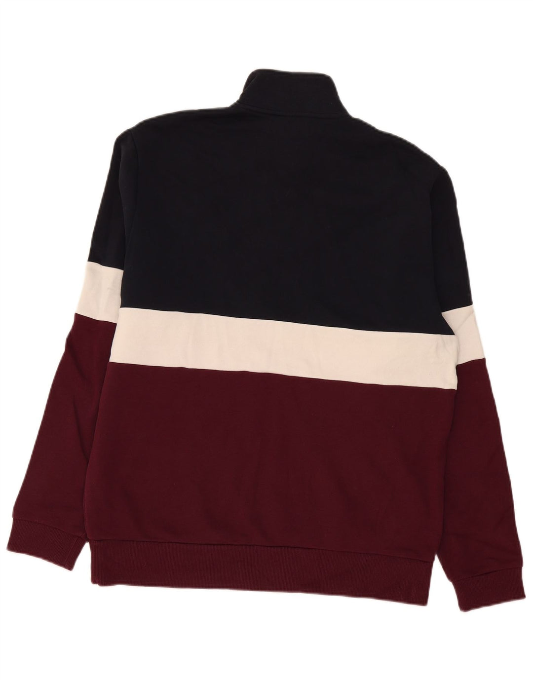 Felpa da uomo con collo con zip Fred Perry, maglione medio, multicolore, color block