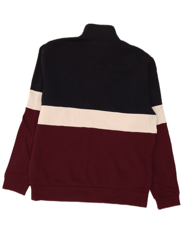 Felpa da uomo con collo con zip Fred Perry, maglione medio, multicolore, color block