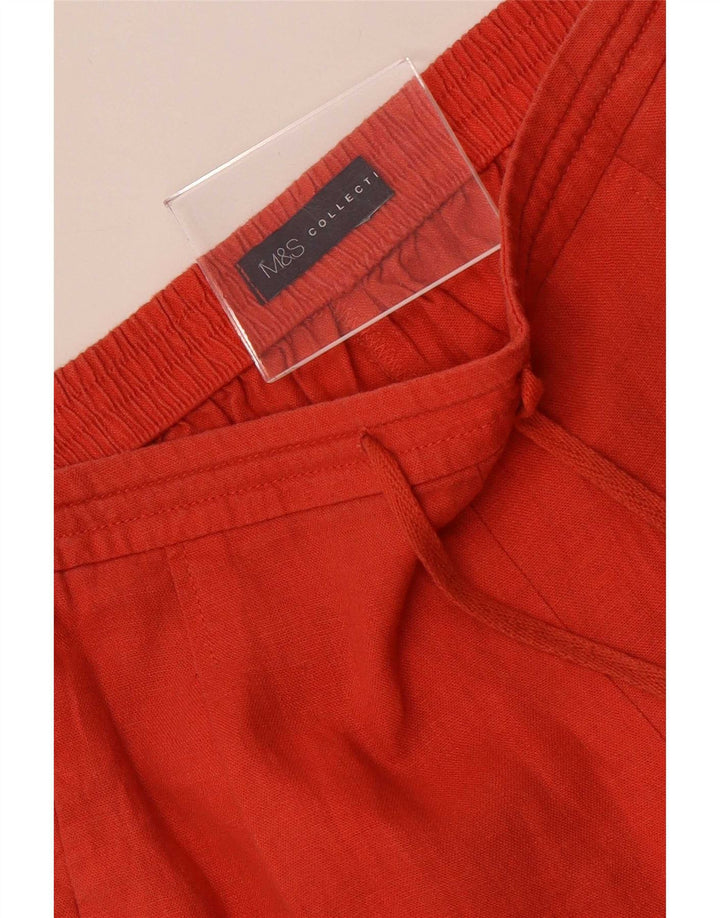 Pantaloncini casual da donna Marks & Spencer W28 rossi medi