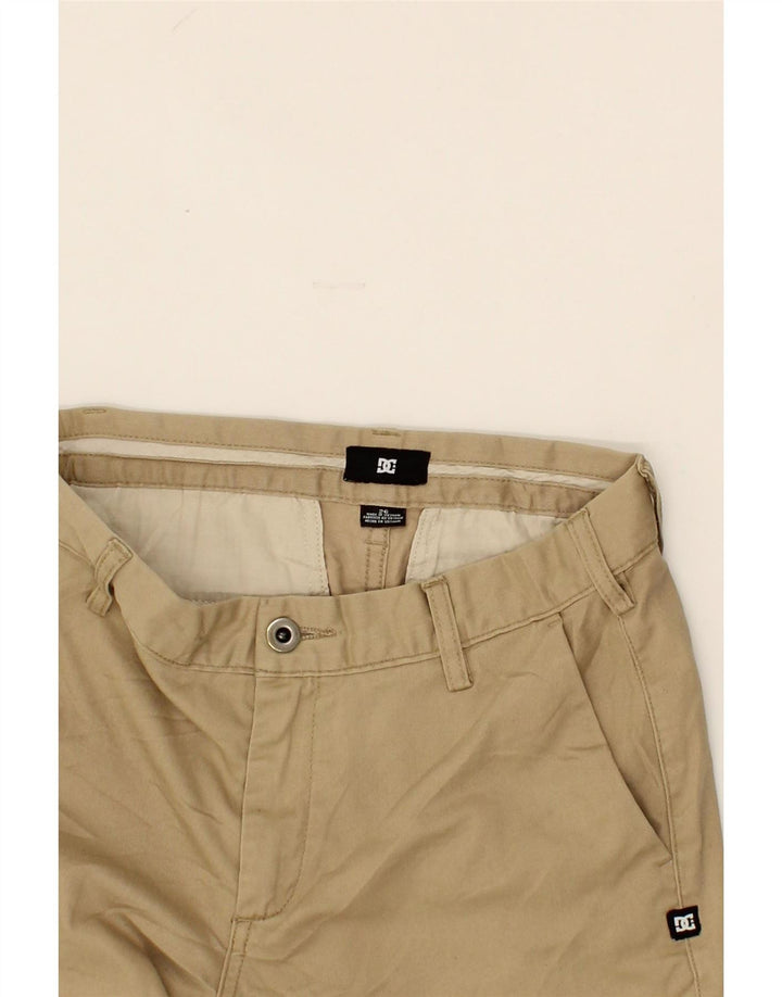 DC Mens Chino Shorts W26 XS Beige Cotton Vintage DC and Second-Hand DC from Messina Hembry 