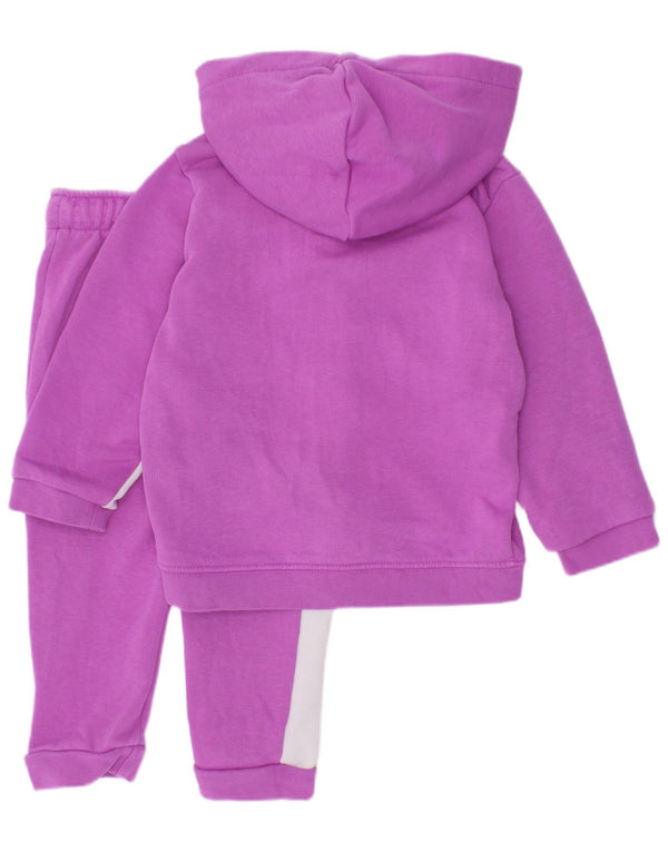 Tuta intera Puma da bambina con grafica 9-12 mesi Viola Colourblock