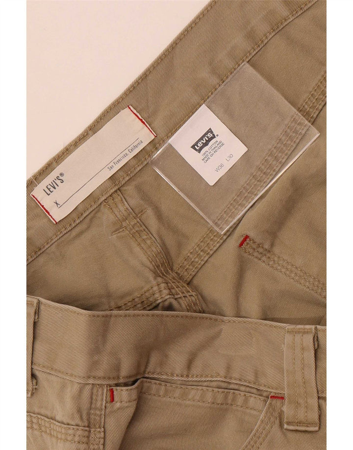 Pantaloni larghi da uomo Levi's W36 L30 in cotone beige