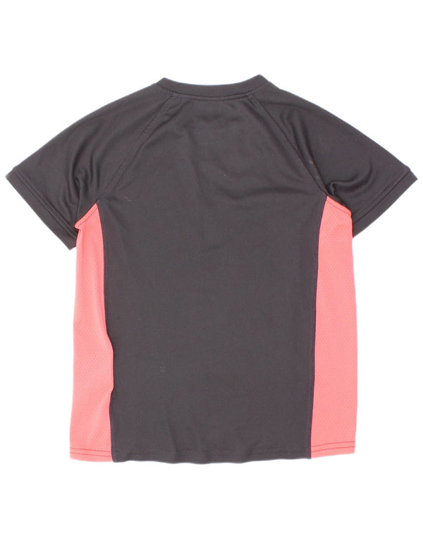 T-shirt Nike da bambino Dri Fit, 8-9 anni, piccola, in poliestere color block nero