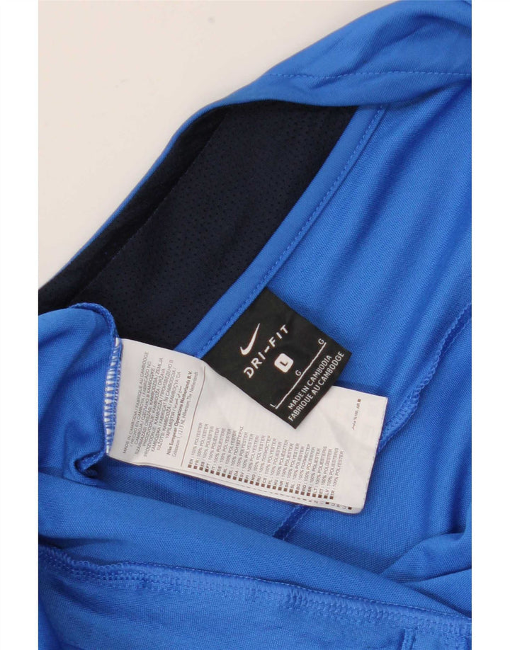 Giacca da tuta Nike Dri Fit da uomo, grande, in poliestere color block blu