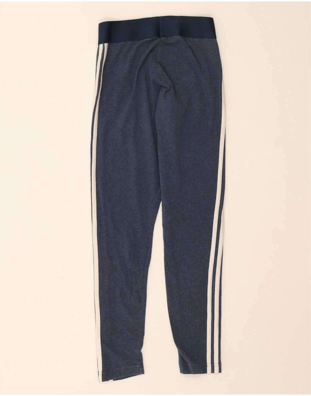 ADIDAS Womens Leggings UK 8/10 Small  Blue Cotton Vintage Adidas and Second-Hand Adidas from Messina Hembry 