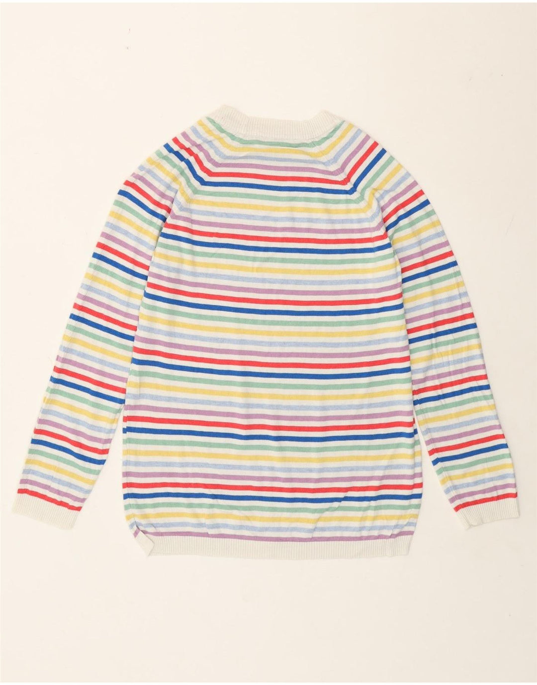Crew Clothing Maglione maglione girocollo da donna UK 10 piccolo multicolore