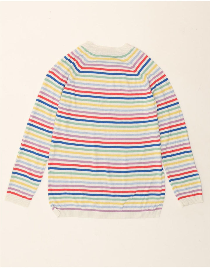 Crew Clothing Maglione maglione girocollo da donna UK 10 piccolo multicolore
