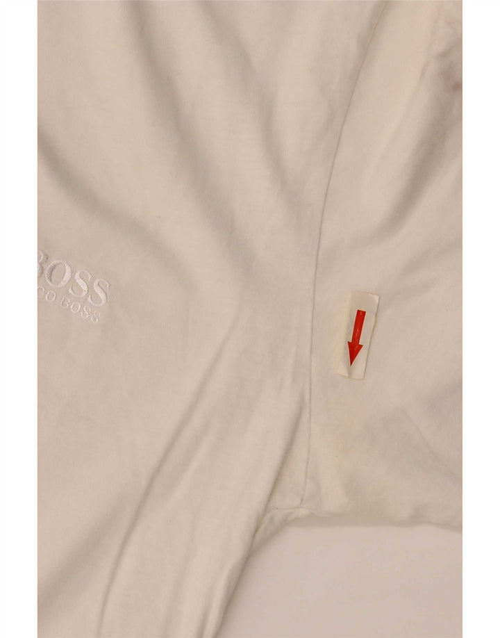 T-shirt da uomo Hugo Boss Top piccola in cotone bianco
