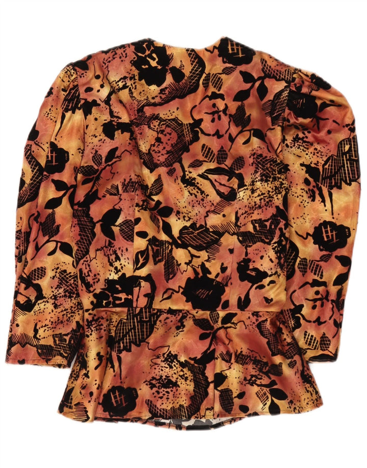 Dorette Camicetta da donna con maniche a 3/4 Top EU 38 Arancione medio floreale