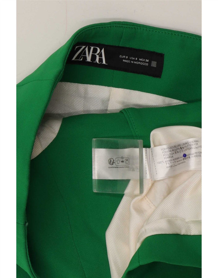 Top corto senza spalline da donna Zara UK 10 piccolo verde