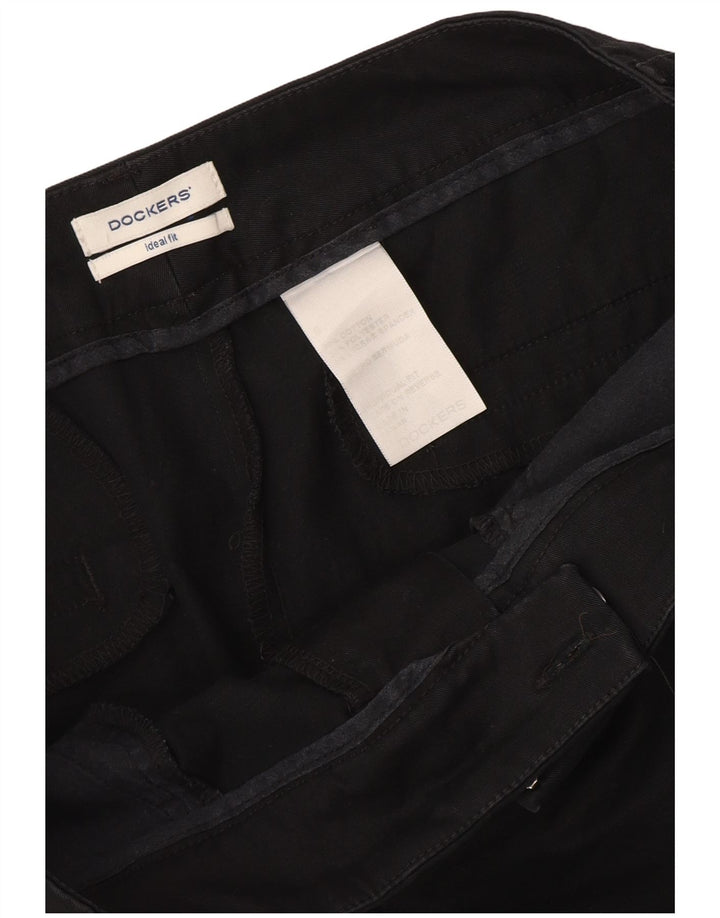 Pantaloncini casual da uomo Dockers Ideal Fit W32 cotone nero medio