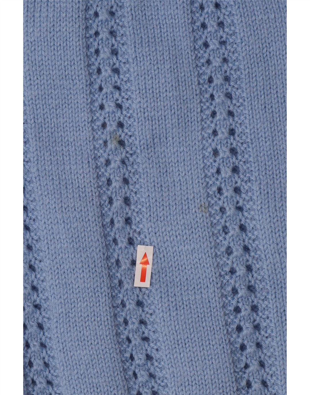 Maglione maglione vintage da donna con collo alto UK 14 grande blu