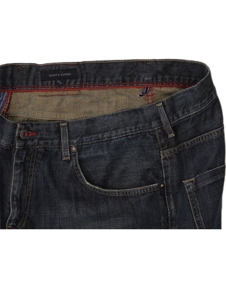 TOMMY HILFIGER Jeans bootcut da uomo W38 L30 cotone blu navy