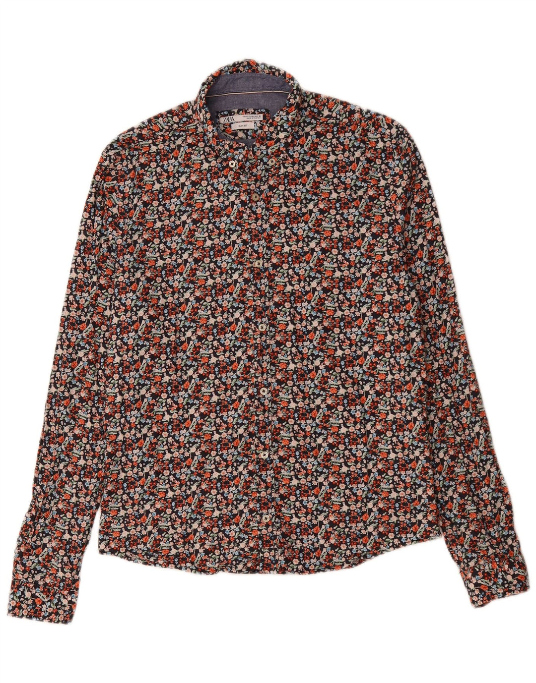 Camicia Zara da uomo slim fit media floreale multicolore