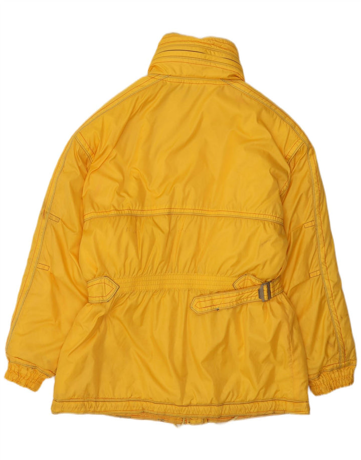Giacca da sci oversize con cappuccio da donna Ellesse UK 14 Large Giallo Colourblock