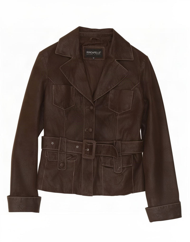 Giacca in Pelle Donna Rino&Pelle IT 38 XS Marrone