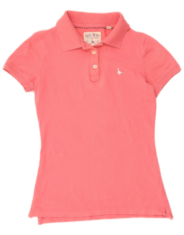 Polo da donna JACK WILLS UK 8 piccola in cotone rosa
