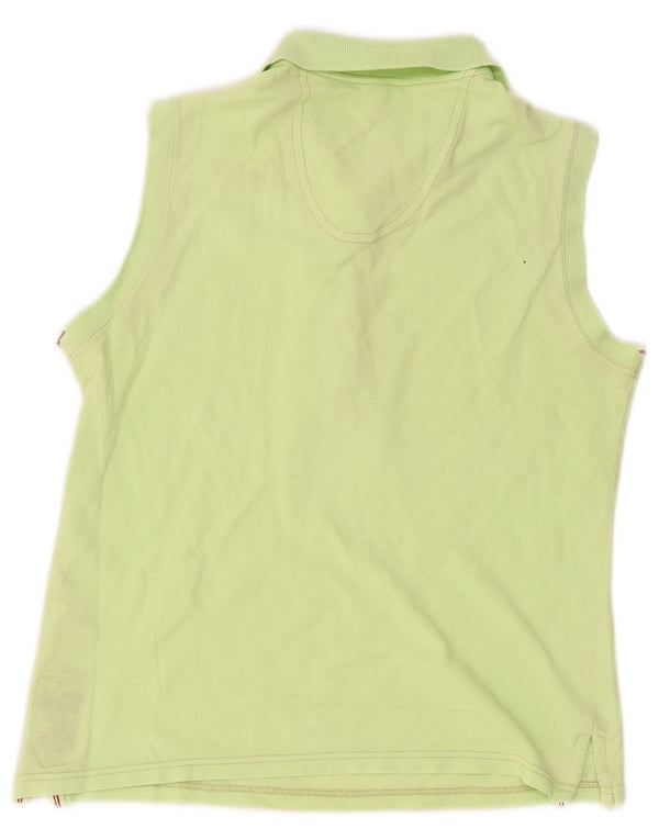 Polo senza maniche da donna Murphy & Nye UK 10 piccola in cotone verde