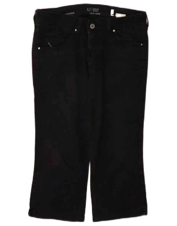 Pantaloni Capri Donna Armani W27 L20 Cotone Grigio