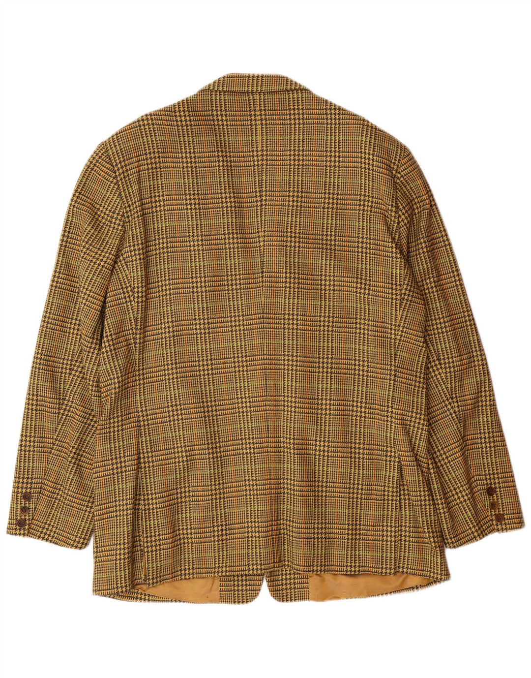 BYBLOS Giacca blazer da uomo a 3 bottoni IT 54 2XL Pied de poule giallo