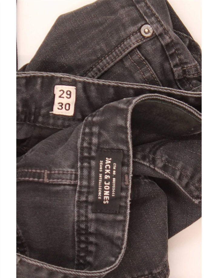 Jeans dritti Clark da uomo Jack & Jones W29 L30 cotone nero